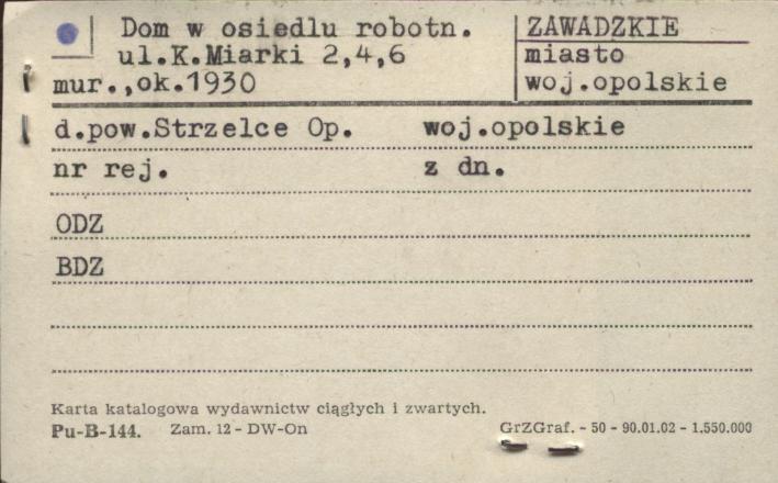dom w osiedlu robotniczym, skan 1