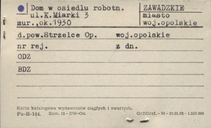 dom w osiedlu robotniczym, skan 1