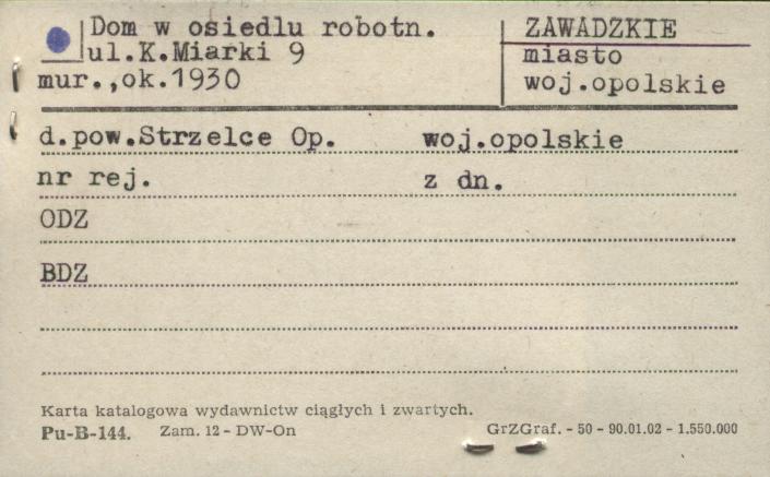 dom w osiedlu robotniczym, skan 1