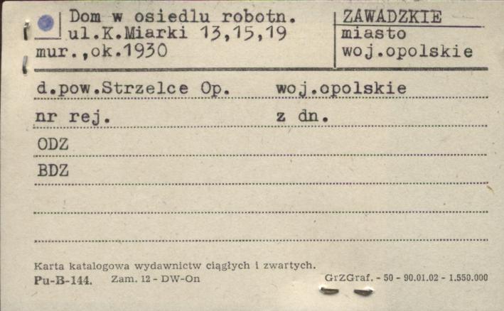 dom w osiedlu robotniczym, skan 1
