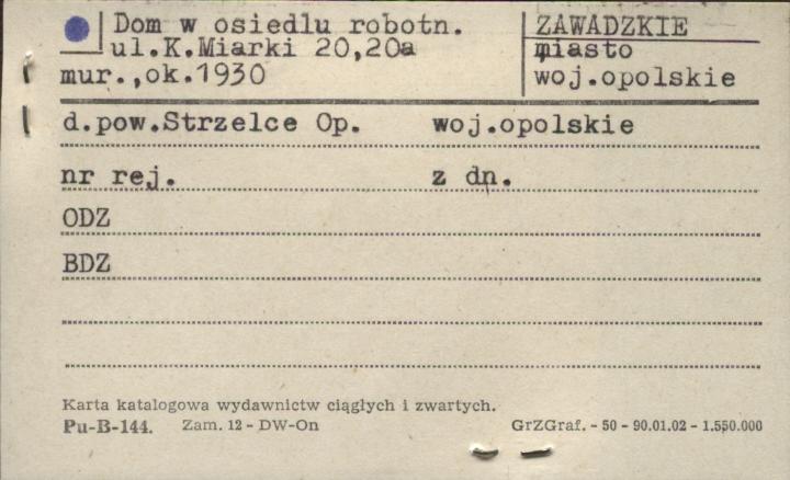 dom w osiedlu robotniczym, skan 1