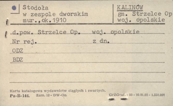 stodoła w zespole dworskim, skan 1