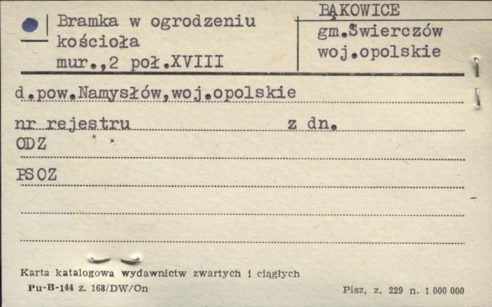 bramka w ogrodzeniu kościoła, skan 1