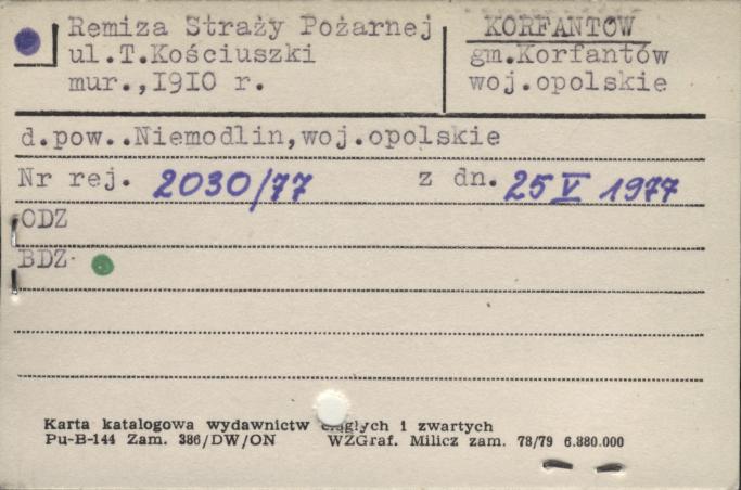 remiza straży pożarnej, skan 1