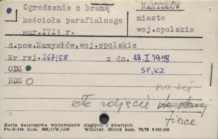 ogrodzenie zbramą kościoła parafialnego, skan 3