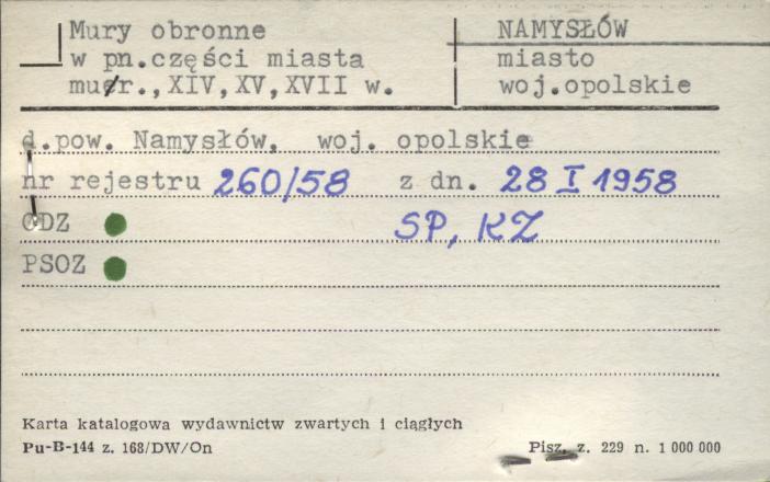 mury obronne w pn. części miasta, skan 1