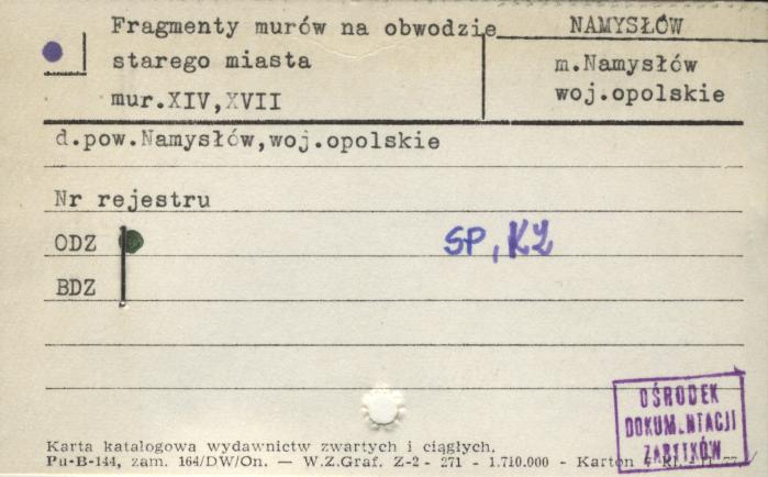 fragmenty murow na obwodzie starego miasta, skan 1