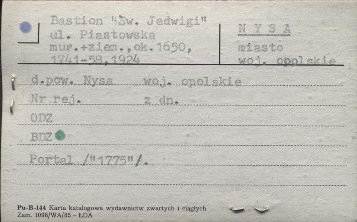 bastion św. Jadwigi, skan 1