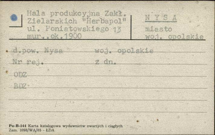 hala produkcyjna Zakł. Zielarskich Herbapol, skan 1