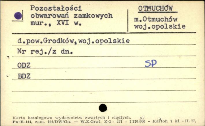 pozostałości obwarowań zamkowych, skan 1