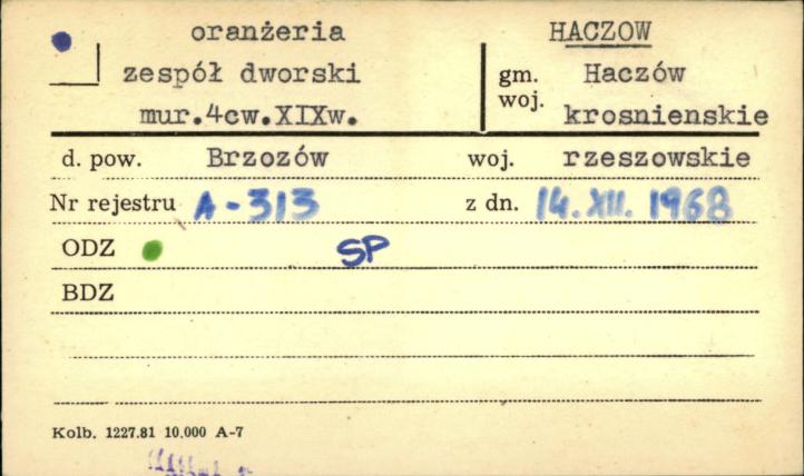 oranżeria - zespół dworski, skan 1