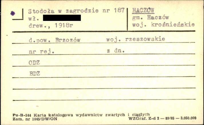 stodoła w zagrodzie, skan 1
