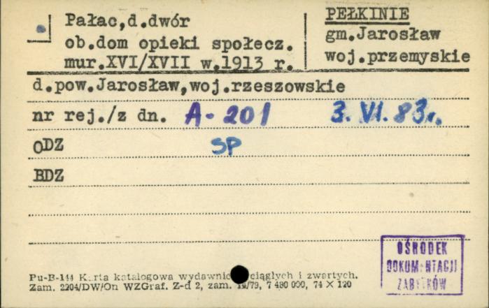 dwór, nast. pałac, ob. dom opieki społecznej, skan 1