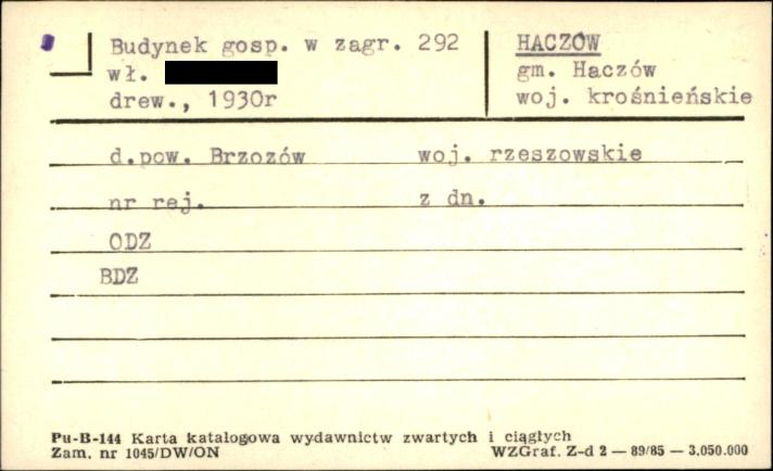 budynek gospodarczy w zagrodzie, skan 1