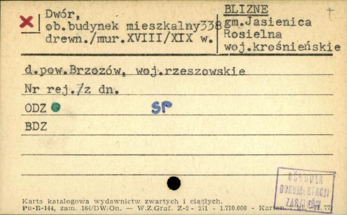 dwór, ob. budynek mieszkalny, skan 1