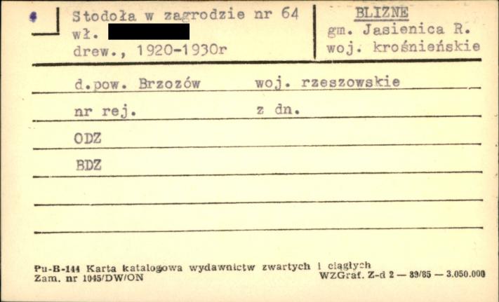 stodoła w zagrodzie, skan 1
