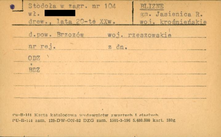 stodoła w zagrodzie, skan 1