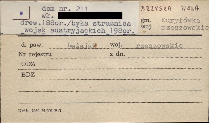 dom była strażnica wojsk austriackich, skan 1