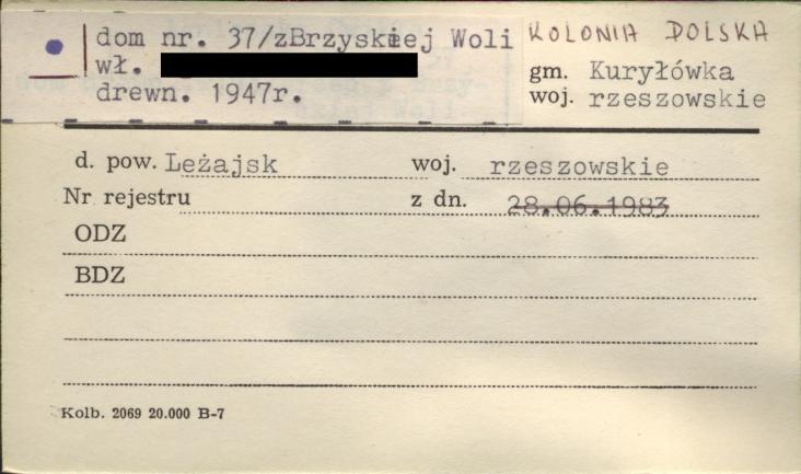 dom (z Brzyskiej Woli), skan 1