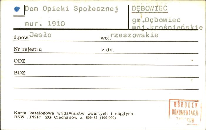 Dom Opieki Społecznej, skan 1