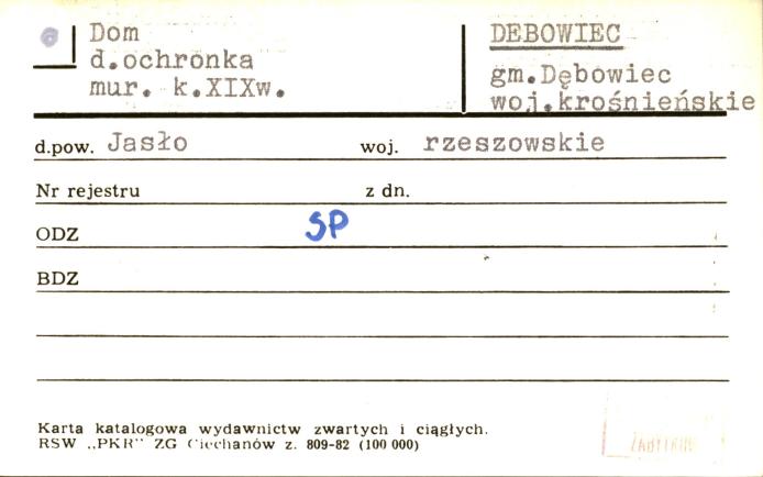 ochronka, ob. budynek mieszkalny, skan 1
