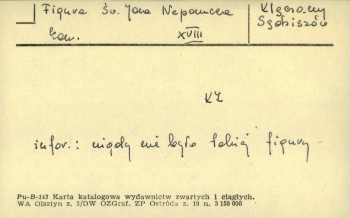 figura św. Jana Nepomucena, skan 1