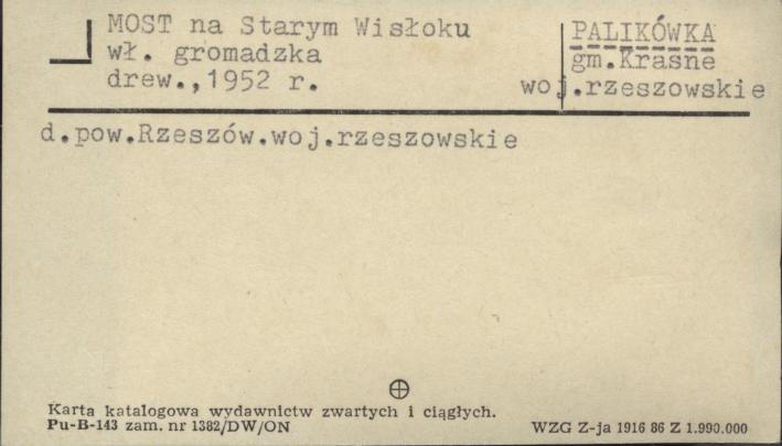 most na Starym Wisłoku, skan 1