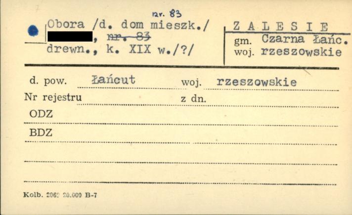 dom (chałupa), ob. obora, skan 1