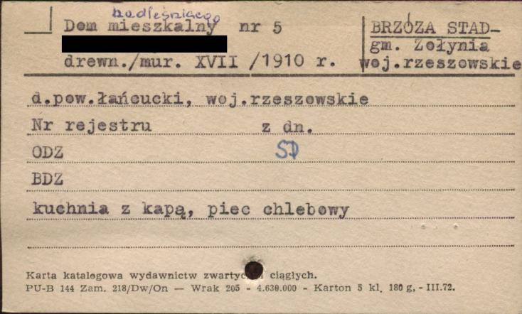 dom mieszkalny nadleśniczego (d. budynek folwarczny), skan 1