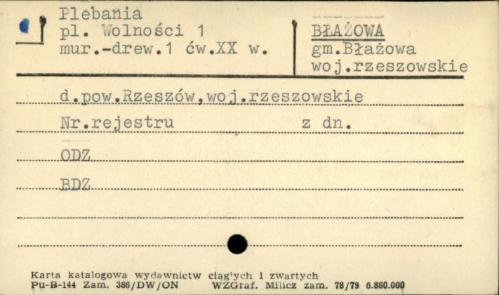 plebania, d. wikarówka, skan 1