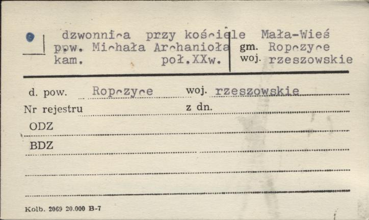dzwonnica przy kościele pow. Michała Archanioła, skan 1