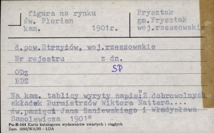 figura na rynku, św. Florian, skan 1