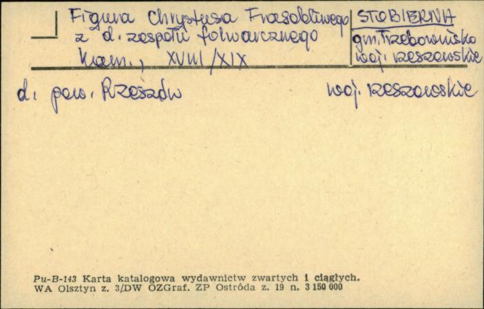 figura Chrystusa Frasobliwego w zespole folwarcznym, skan 1