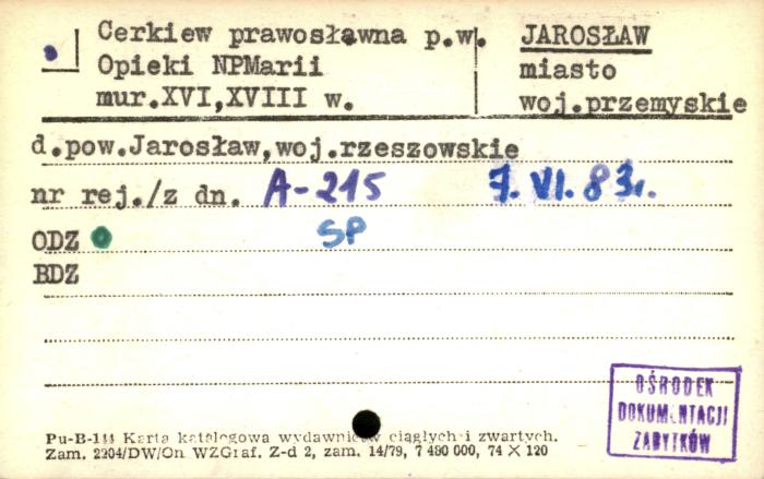cerkiew prawosławna pw. Opieki NP Marii, skan 1