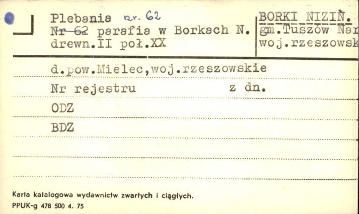 plebania parafialna w Borkach N., skan 1