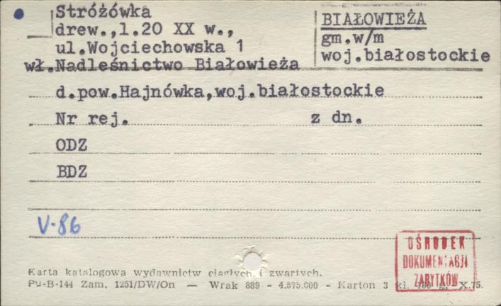 stróżówka, skan 1