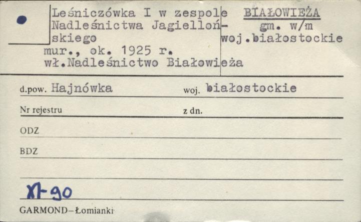 leśniczówka w zespole nadleśnictwa Jagiellońskiego, skan 1
