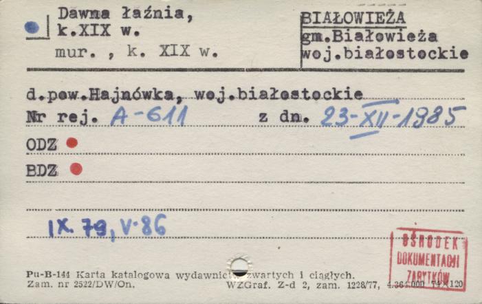 dawna łaźnia, skan 1