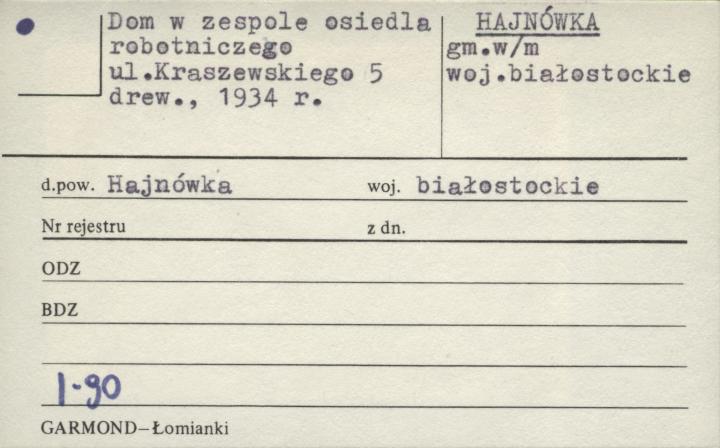 dom w zespole osiedla robotniczego, skan 1