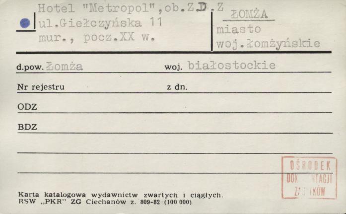 hotel Metropol, ob. Z.D.Z., skan 1
