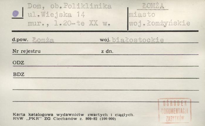 dom, ob. Poliklinika, skan 1