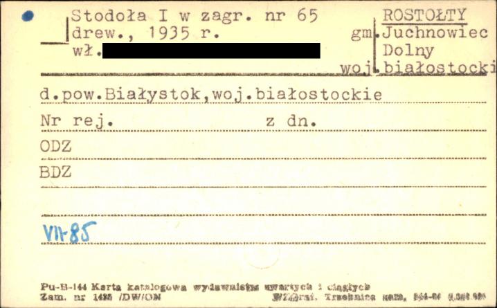 stodoła I w zagrodzie, skan 1