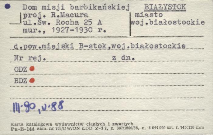 dom misji barbikańskiej, skan 1
