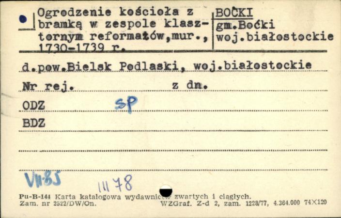 ogrodzenie kościoła z bramką, skan 1