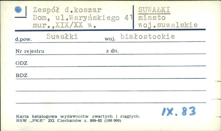 zespół d. koszar, dom, skan 1