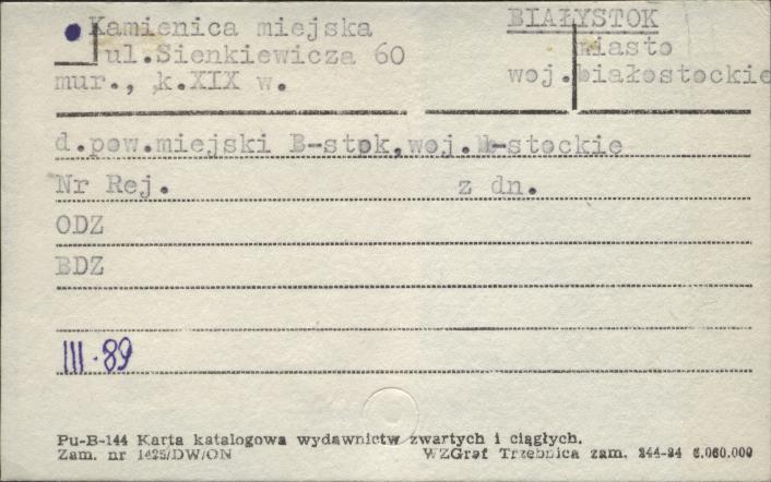 kamienica, skan 1