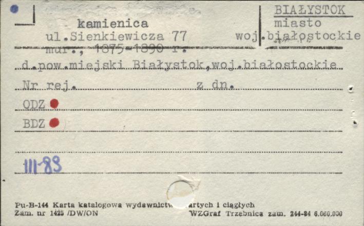 kamienica, skan 1