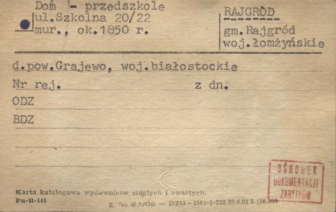 dom - przedszkole, skan 1