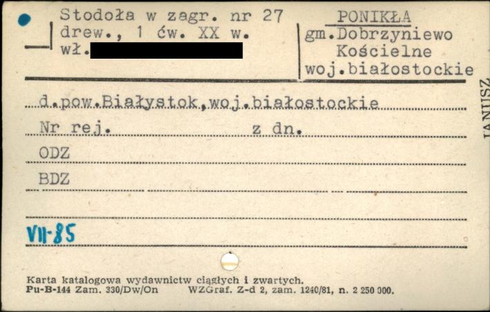 stodoła w zagrodzie, skan 1