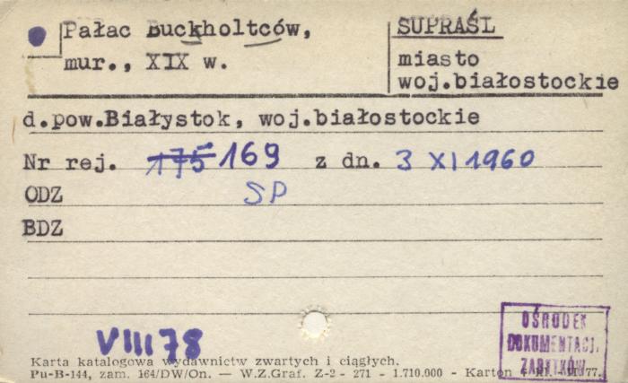 pałac Buckholtców, skan 1
